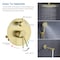 Kibi Circular Pressure Balanced Ceiling Mounted 3-Function Shower System w Rough In Valve - Brushed Gold KSF409BG - alternate 5